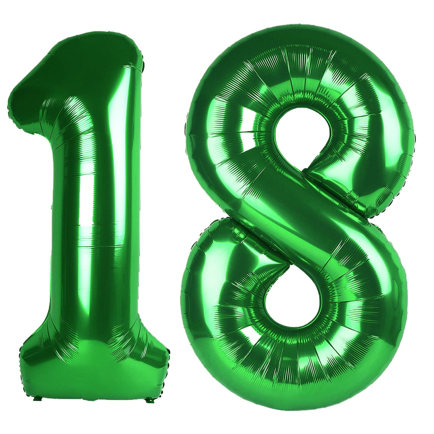 Kelfuoya 40 Inch Green Number 18 Digital Balloon – Jumbo Mylar Party Decor