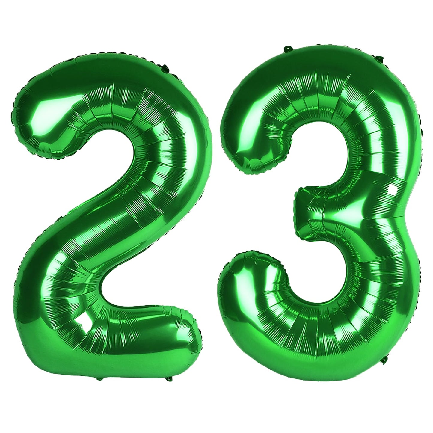 Kelfuoya 40-Inch Green Number 23 Balloon — Jumbo Mylar Foil Party Decor