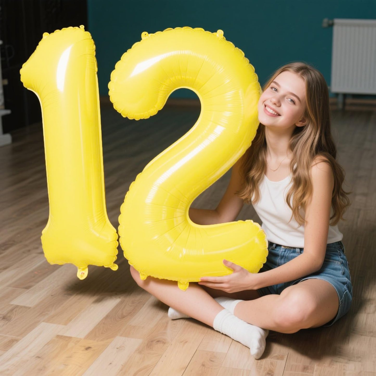 Kelfuoya 40-Inch Macaron Yellow Number 1 Balloon | Jumbo Birthday Decor