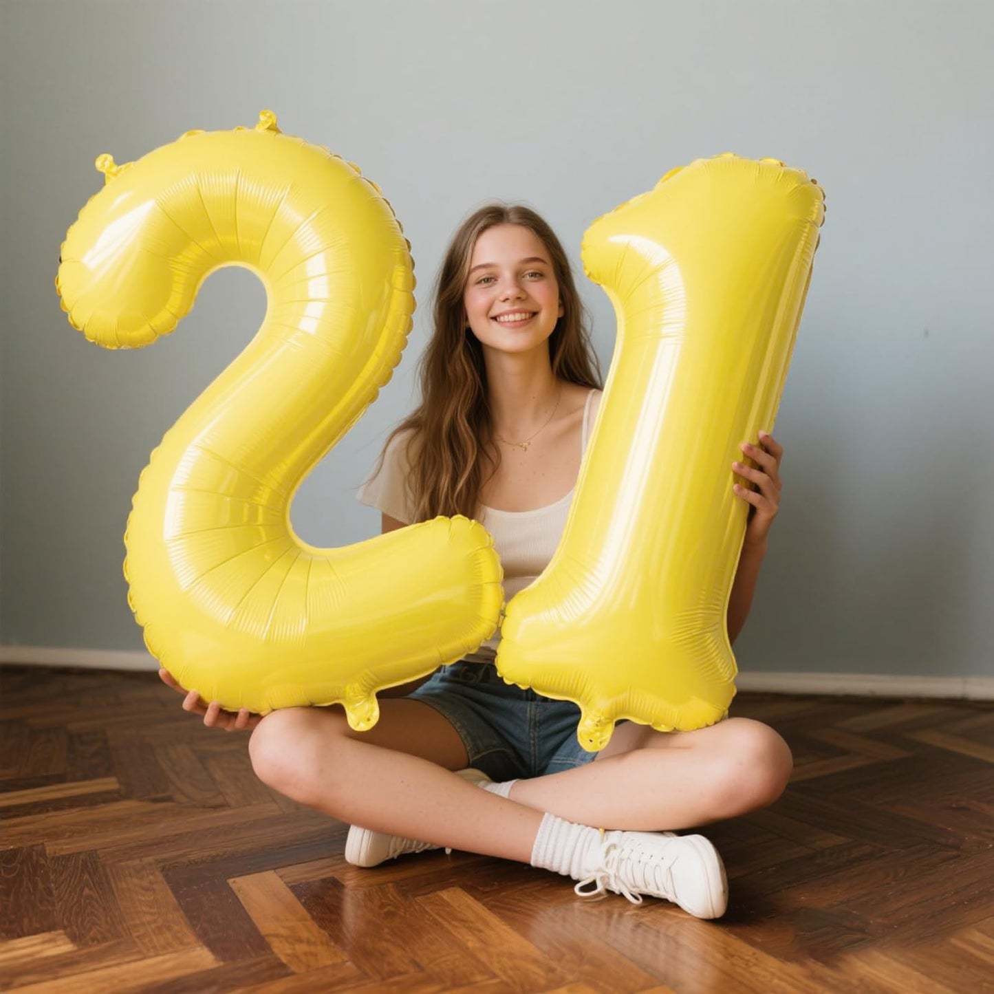 Kelfuoya 40-Inch Macaron Yellow Number 1 Balloon | Jumbo Birthday Decor