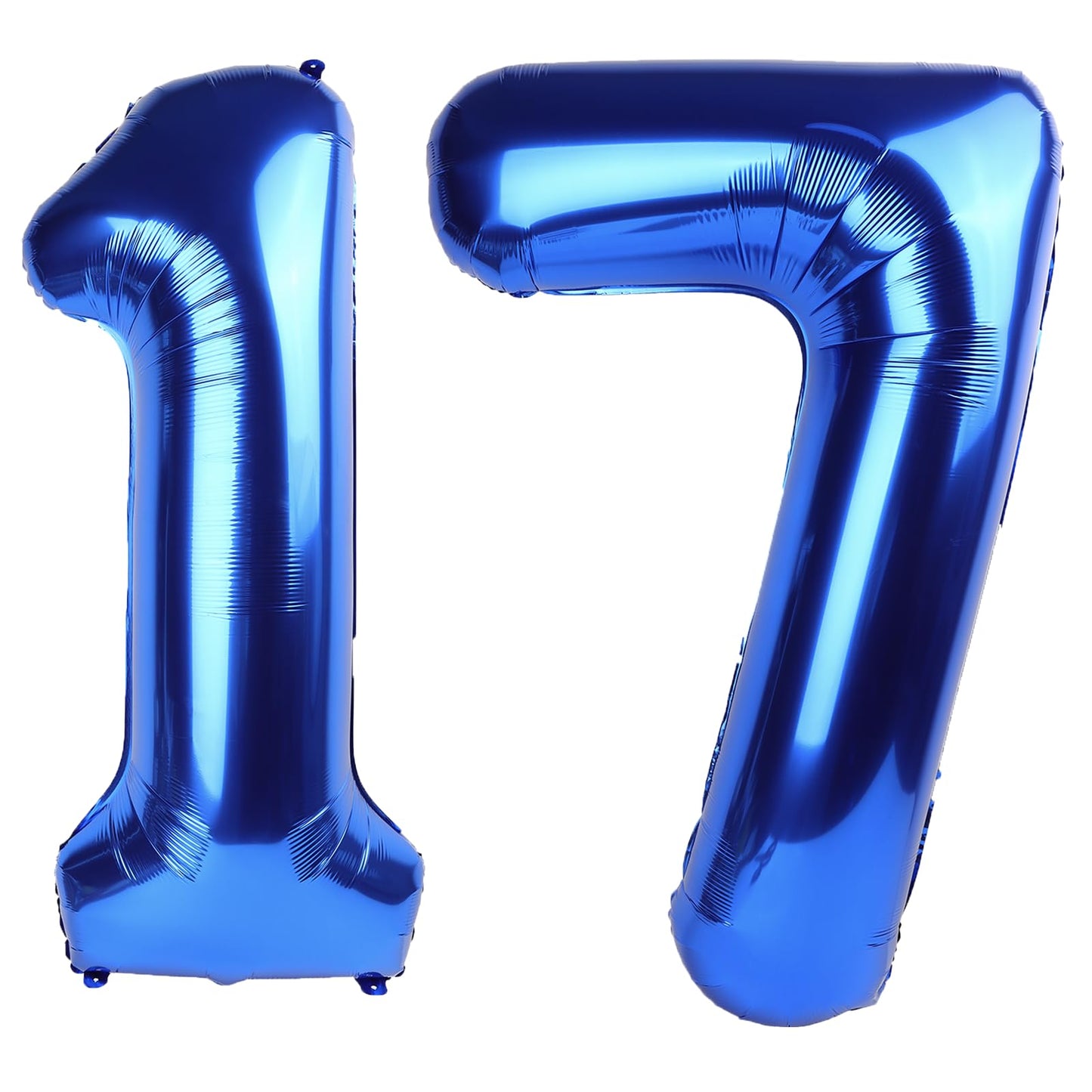 Kelfuoya 40-Inch Navy Blue Number 17 Balloon | Jumbo Mylar Foil Balloon for Birthday & Anniversary
