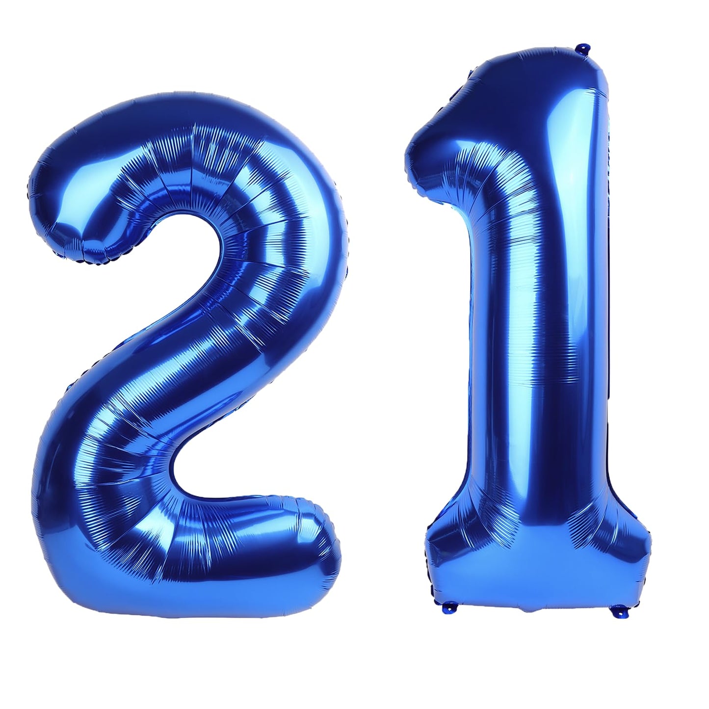Kelfuoya 40-Inch Navy Blue Number 21 Digital Balloon | Jumbo Mylar Foil Balloon for Birthday & Anniversary