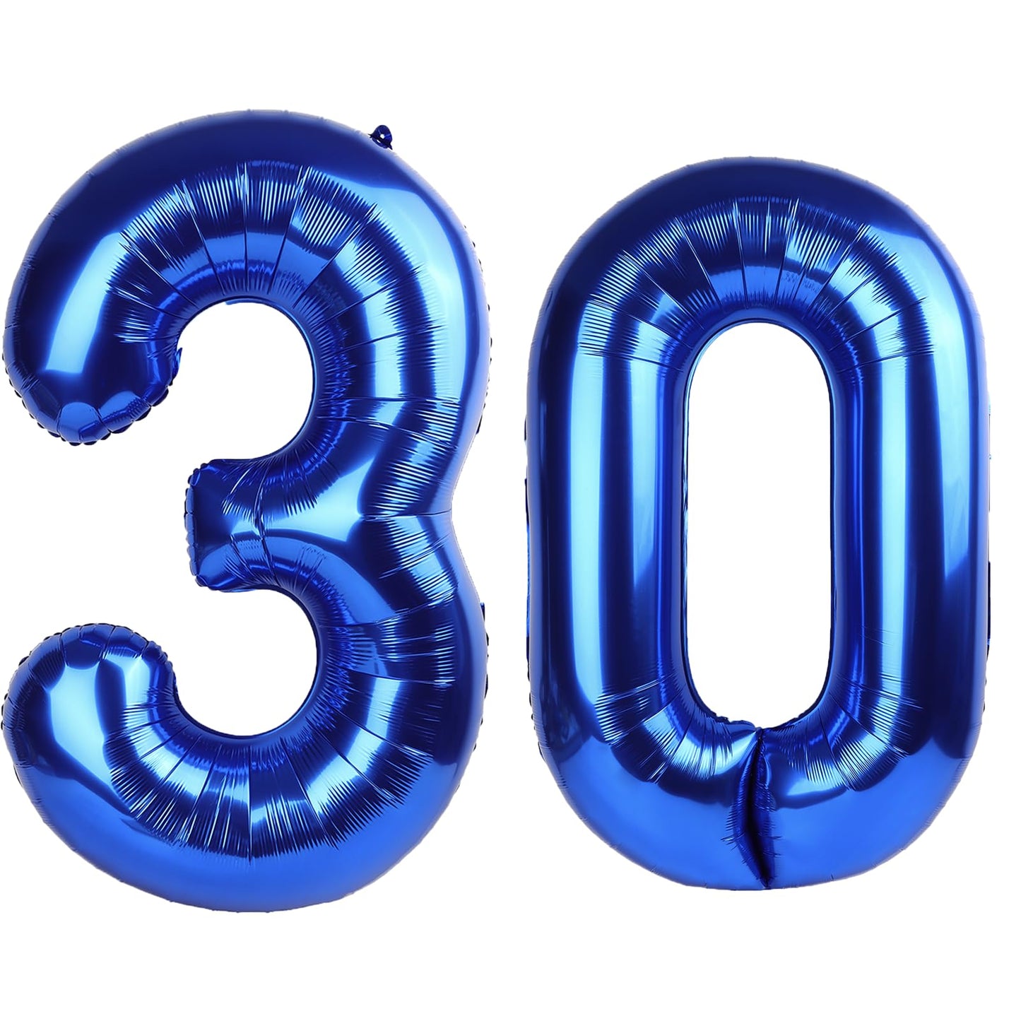 Kelfuoya 40-Inch Navy Blue Number 30 Balloon – Jumbo Mylar Foil Balloon for Birthday & Anniversary Decor