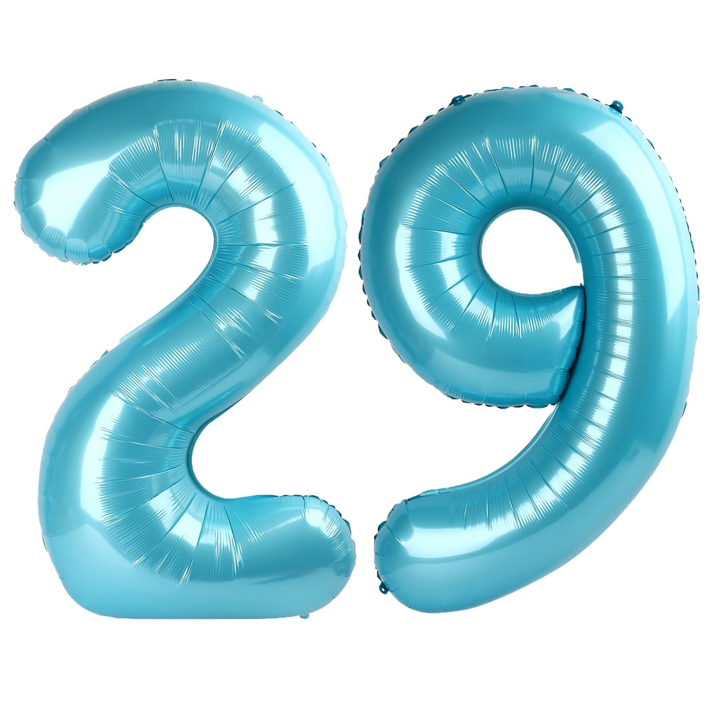 Kelfuoya 40-Inch Light-Blue Number 29 Balloon | Jumbo Mylar Foil for Birthdays & Anniversaries