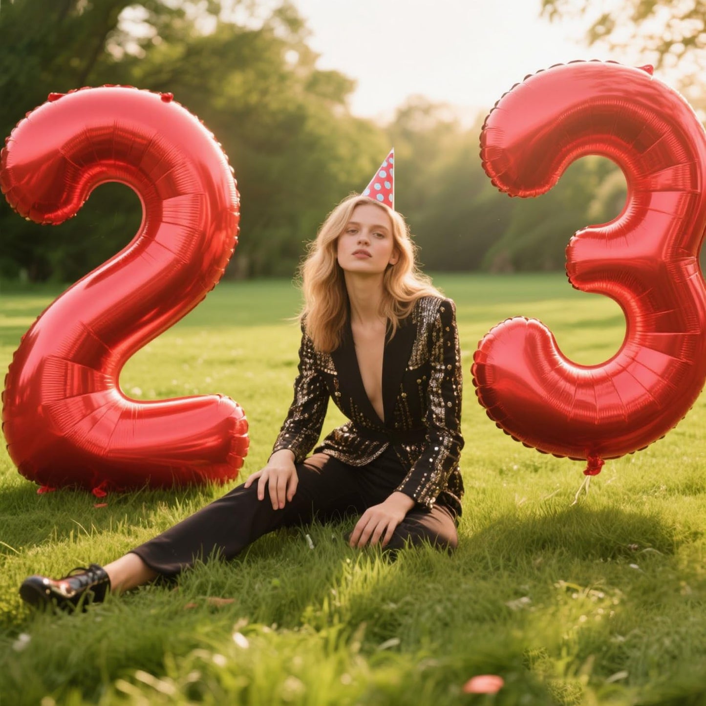 Kelfuoya Red Number 3 – 40-Inch Giant Foil Balloon for Birthdays & Milestones