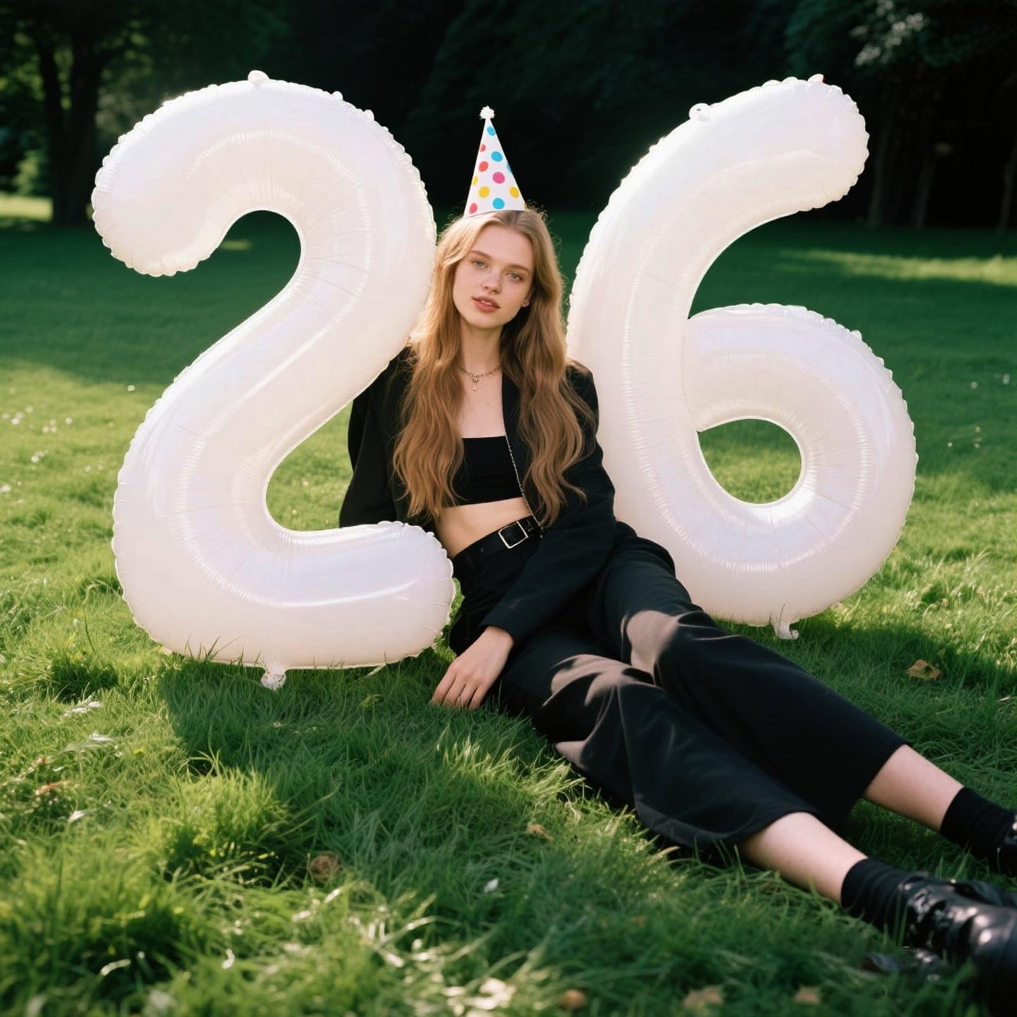 Kelfuoya 40-Inch Number 6 White Foil Balloon – Birthday & Anniversary Party Decor