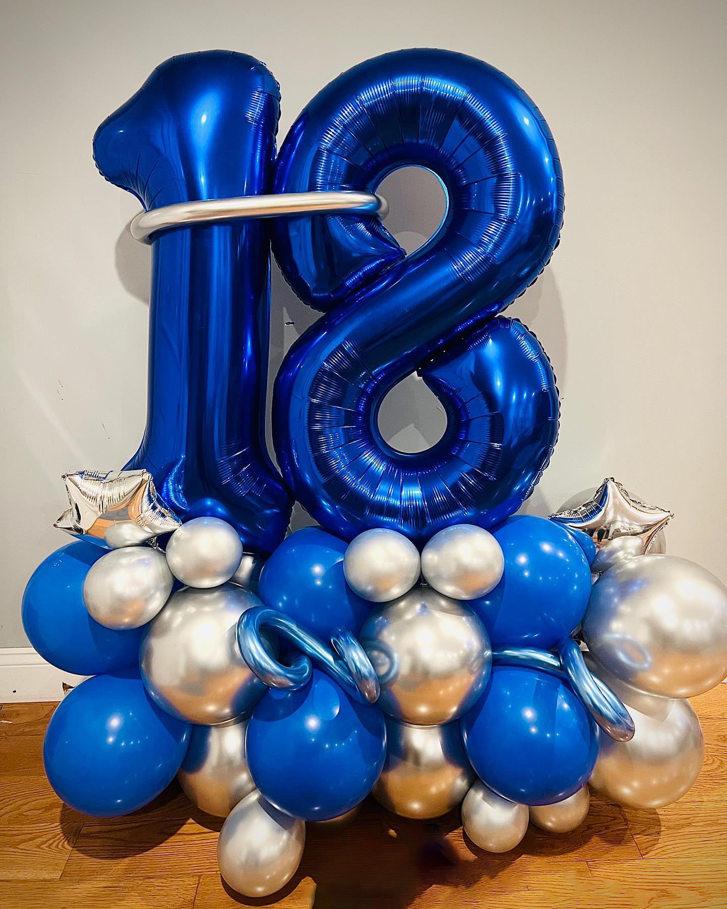 Kelfuoya 40-Inch Number 8 Balloon – Navy Blue Jumbo Foil Digit for Graduation, Birthday, and Anniversary Parties