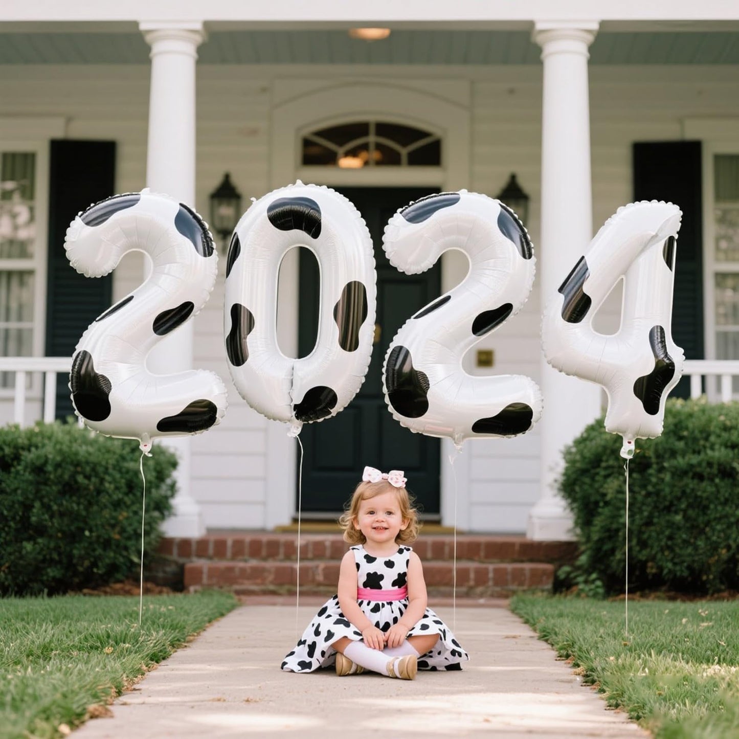 Kelfuoya 40 Inch Cow Print Number 0 Balloon – Jumbo Mylar Foil Balloon for Birthday & Anniversary Parties