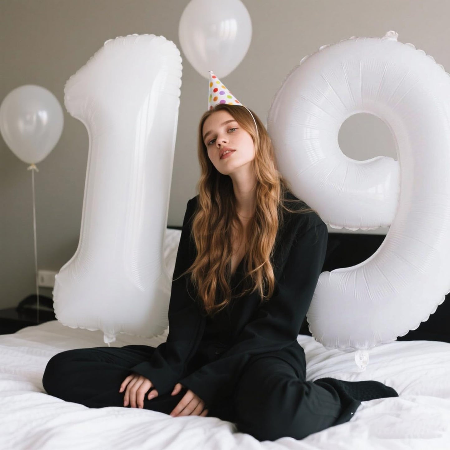 Kelfuoya 40 Inch White Number Balloon – Ideal 1st Birthday Party Decor