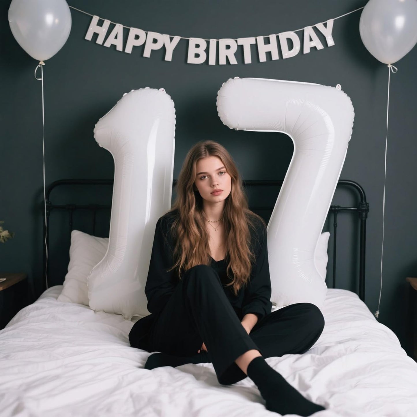 Kelfuoya 40 Inch White Number Balloon – Ideal 1st Birthday Party Decor