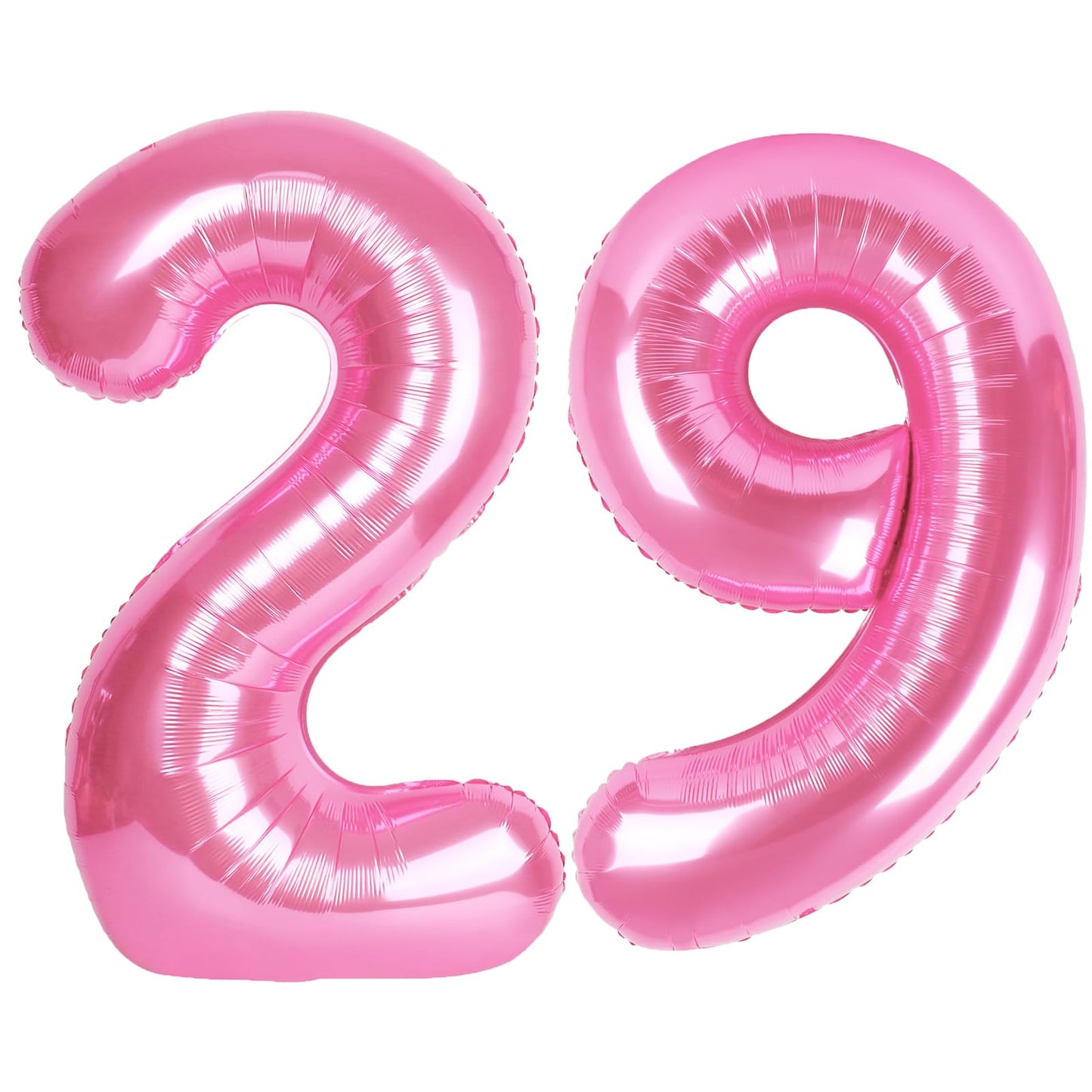 Kelfuoya 40-Inch Pink 29 Number Balloon – Jumbo Mylar Foil Helium Balloon for Birthday & Anniversary