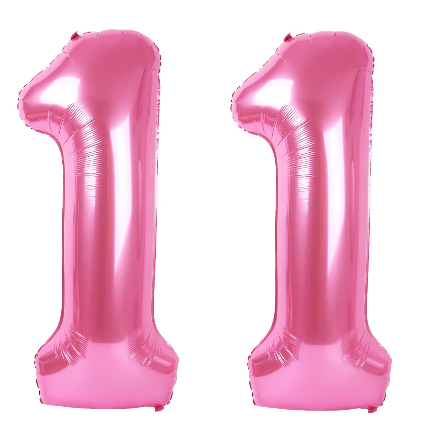 Kelfuoya 40 Inch Pink Number 11 Balloon | Jumbo Mylar Foil Digital Balloon for Birthday & Anniversary Decor