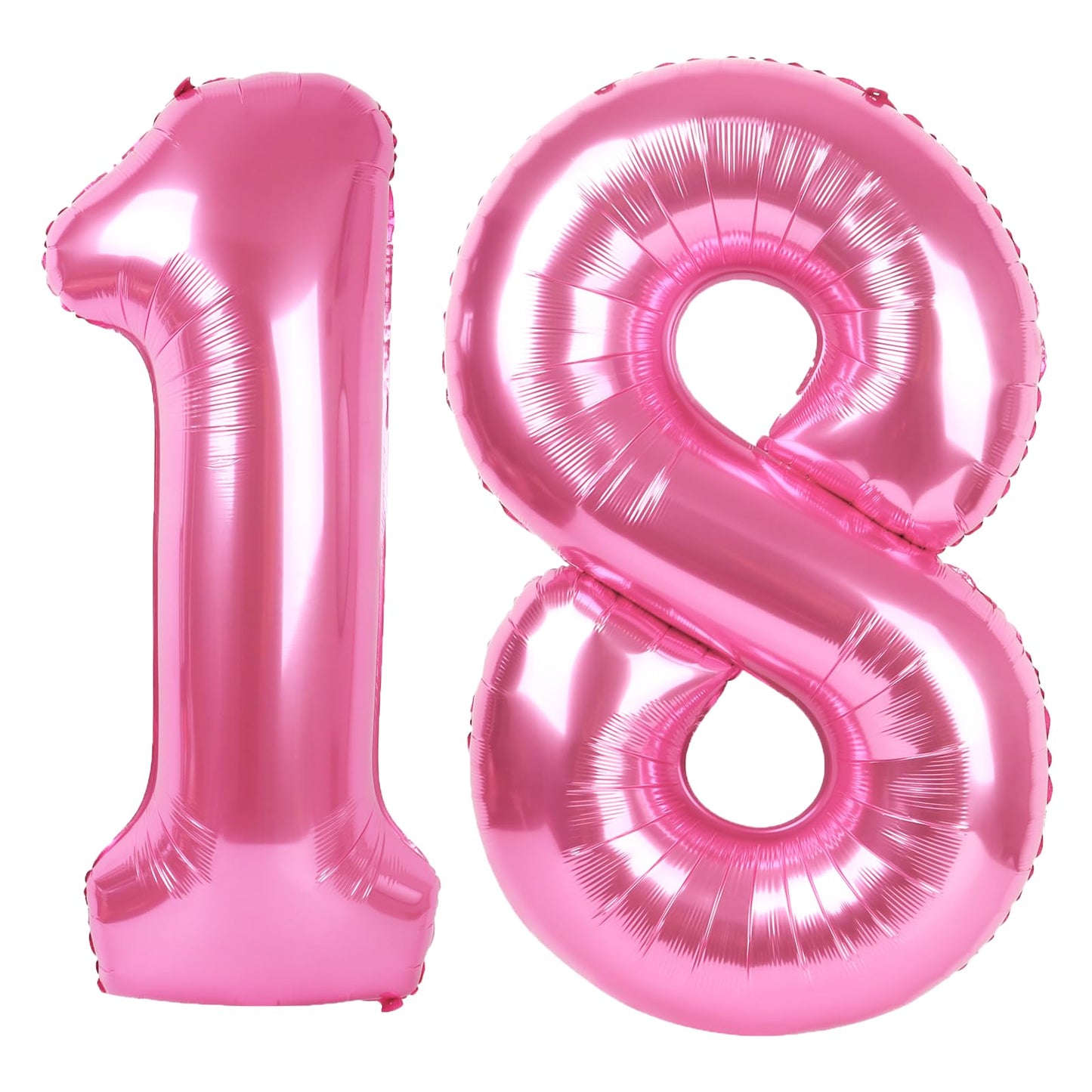 Kelfuoya 40 Inch Pink Number 18 Balloon – Jumbo Mylar Foil Helium Balloon for Birthdays and Weddings
