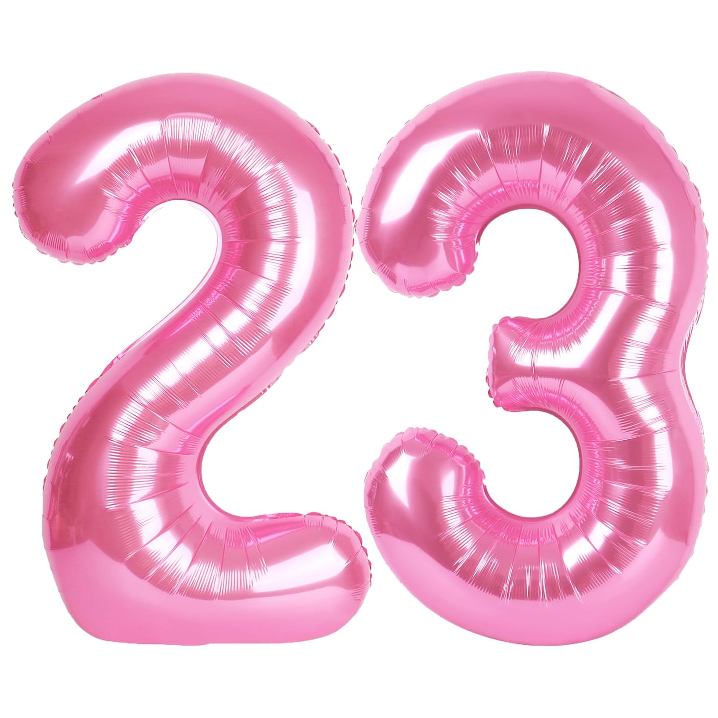 Kelfuoya 40 Inch Pink Number 23 Balloon – Jumbo Mylar Foil Balloon for Birthday & Anniversary Celebrations