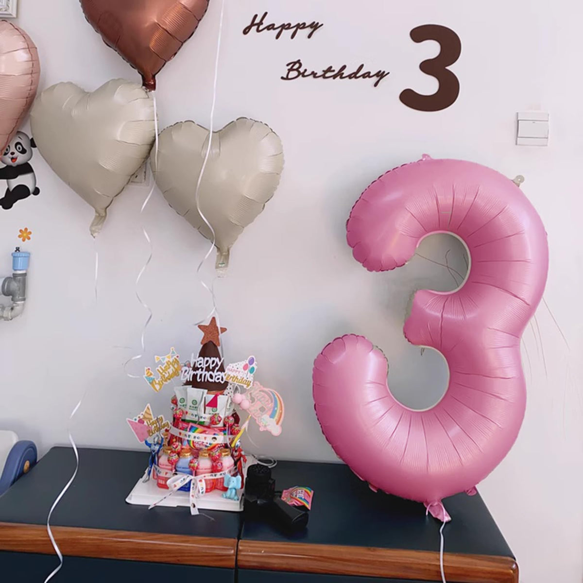 Kelfuoya 40 Inch Pink Number 30 Balloon – Jumbo Mylar Foil Helium Balloon