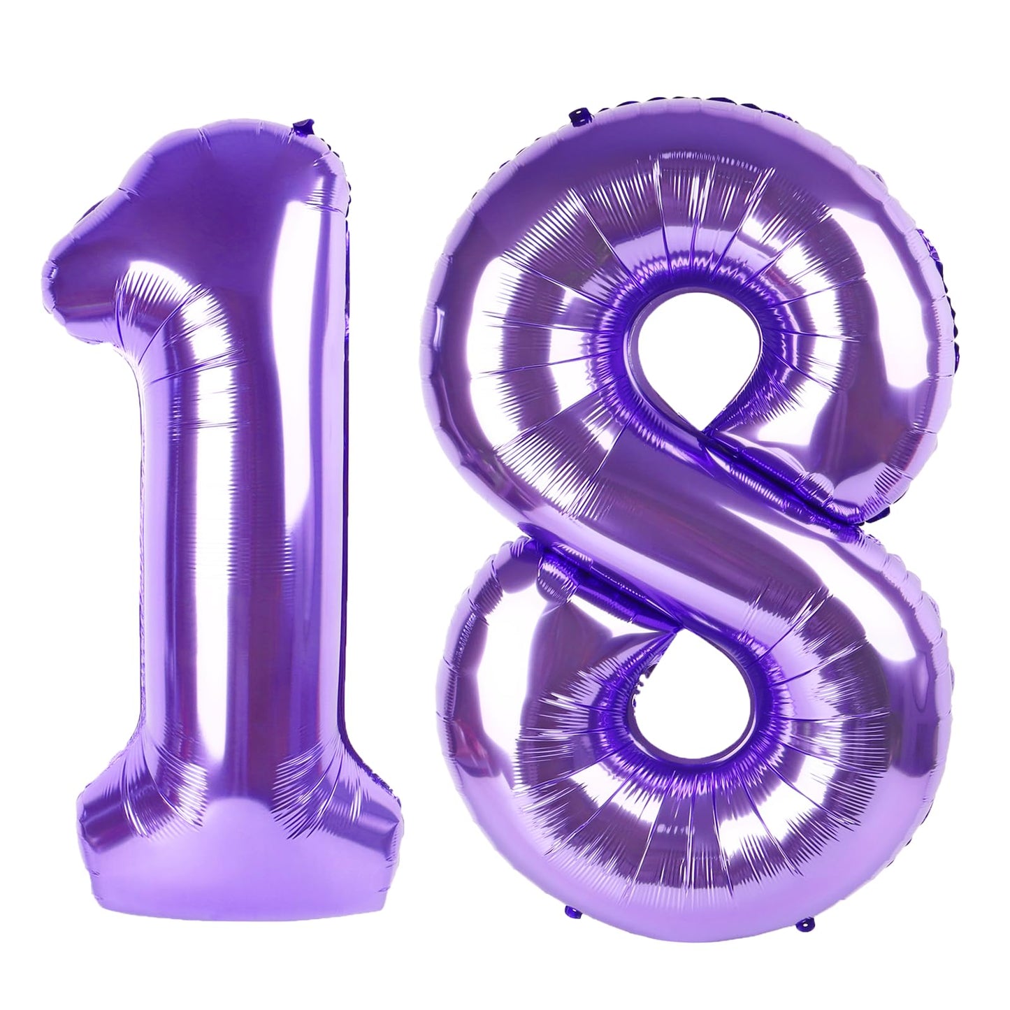 Kelfuoya 40-Inch Purple Number 18 Balloon | Jumbo Mylar Foil Birthday & Anniversary Decor