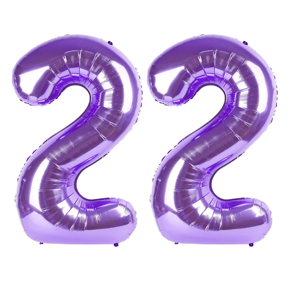 Kelfuoya 40 Inch Purple Number 22 Balloon – Jumbo Mylar Foil Balloon for Birthday, Wedding & Anniversary