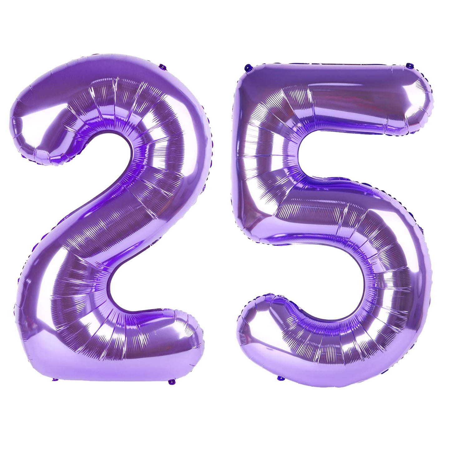 Kelfuoya 40-Inch Purple Number 25 Balloon | Jumbo Mylar Foil 25th Birthday & Anniversary Decor