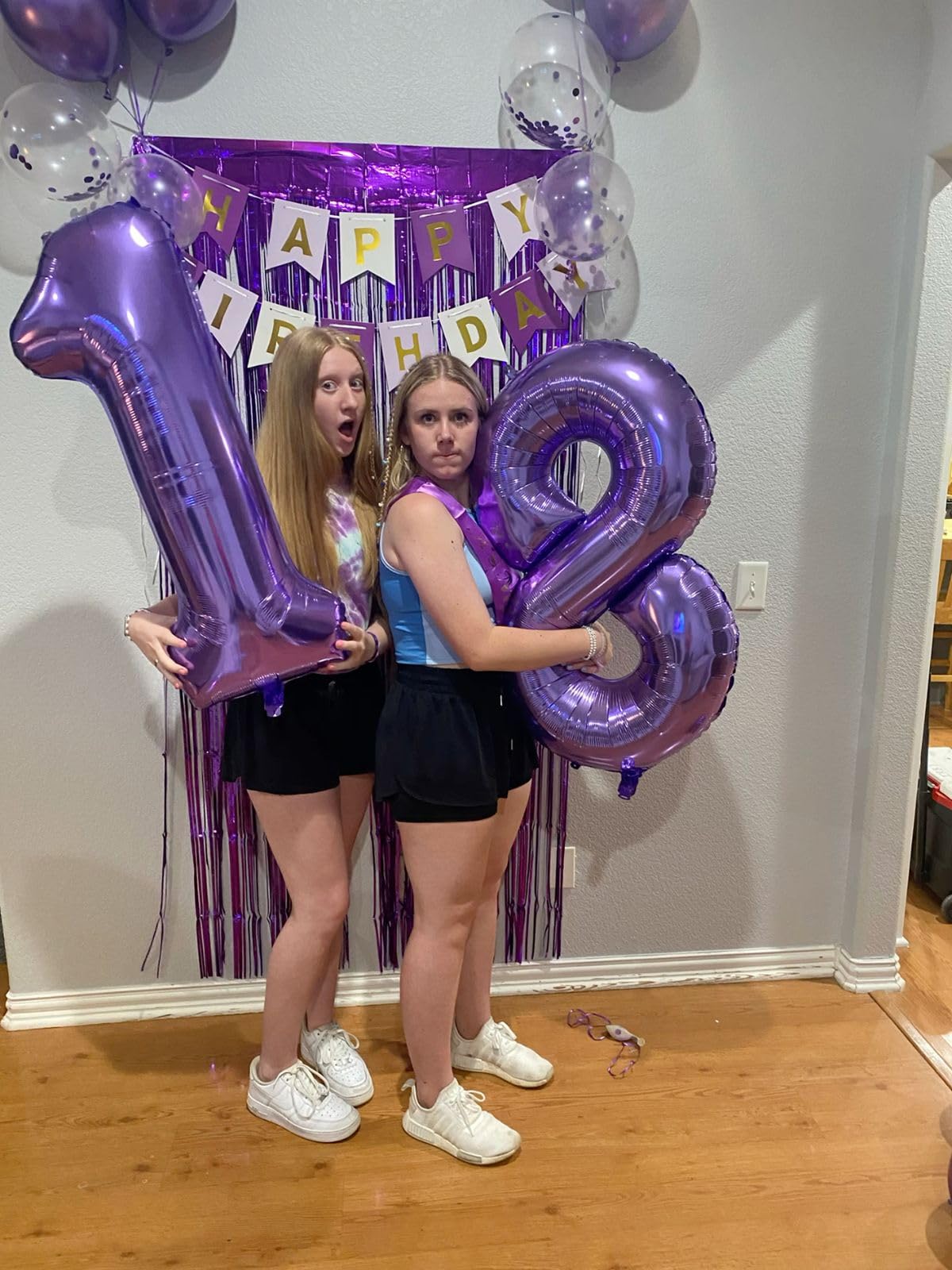 Kelfuoya 40-Inch Purple Number 8 Foil Balloon – Giant Mylar Helium Balloon for Birthdays & Anniversaries