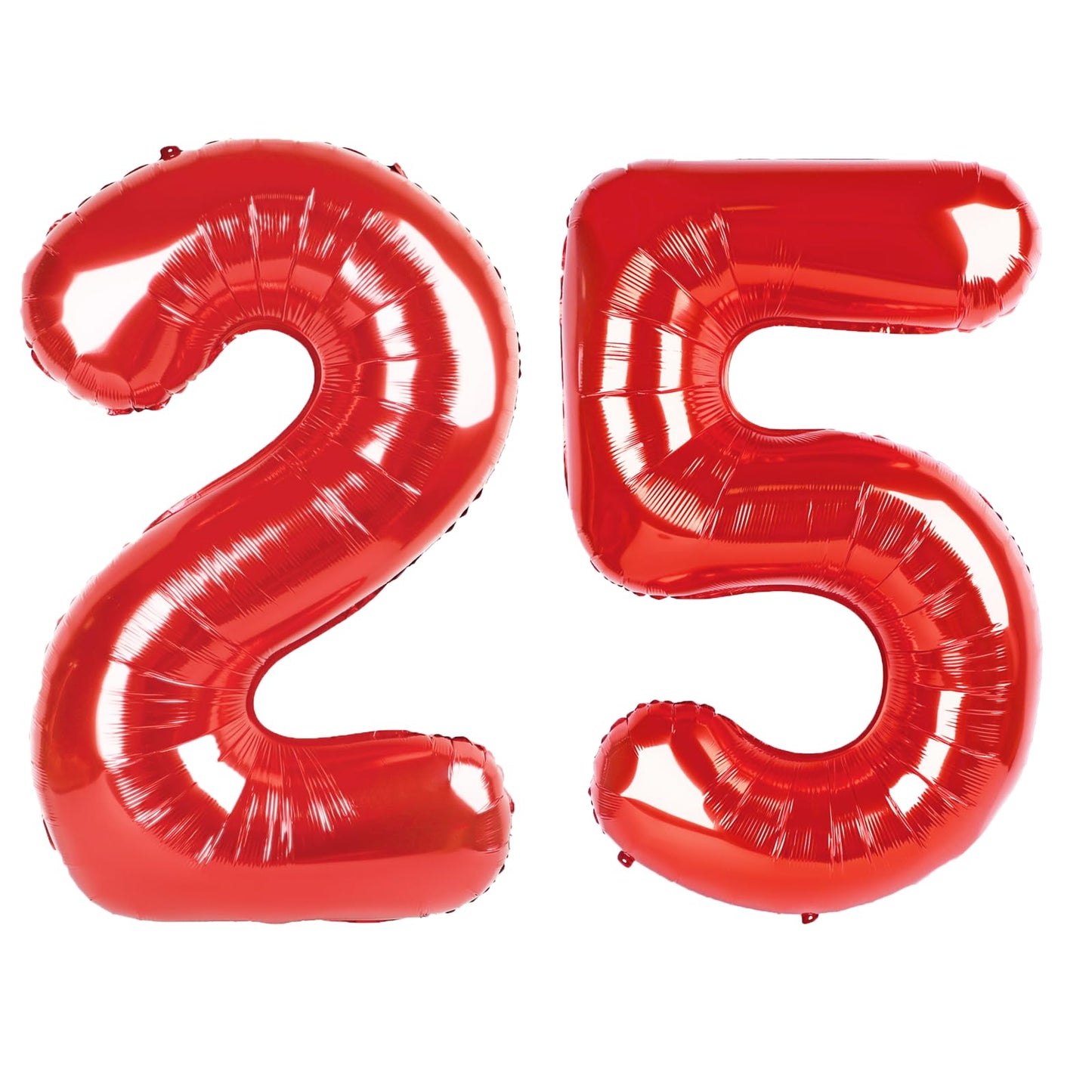 Kelfuoya 40 Inch Red Number 25 Balloon – Jumbo Mylar Foil Balloon for Birthday and Anniversary Celebrations