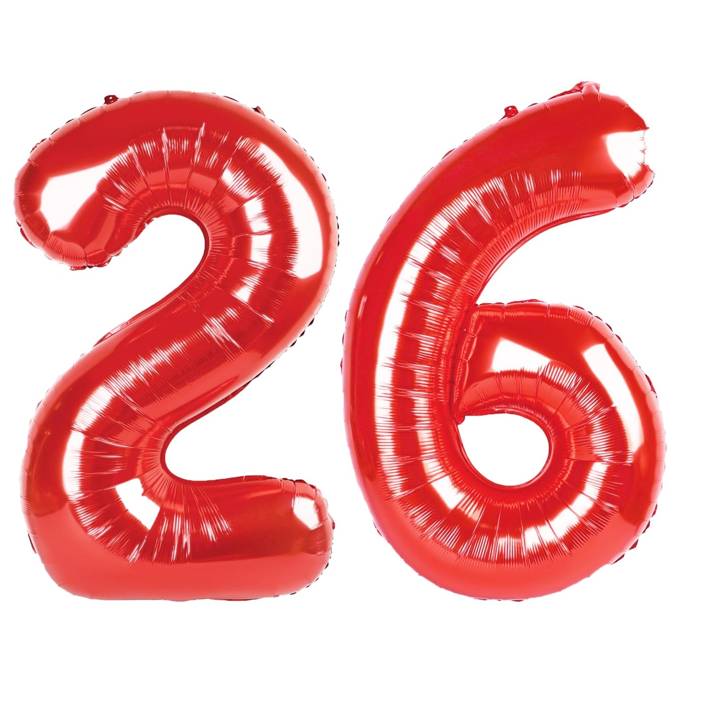 Kelfuoya 40 Inch Red Number 26 Balloon – Jumbo Mylar Foil Digital Balloon for Birthday or Anniversary