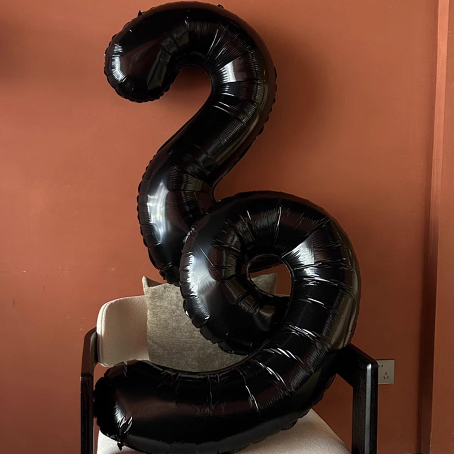 Kelfuoya 40-Inch Black Number 26 Balloon – Jumbo Mylar Foil Balloon for Birthday & Anniversary Decor