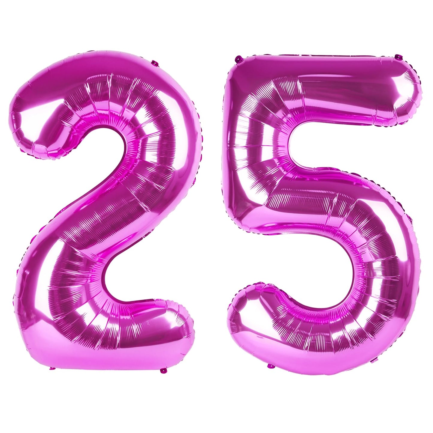 Kelfuoya 40-Inch Rose Purple 25 Number Balloon – Giant Mylar Foil Birthday & Anniversary Celebration Decoration