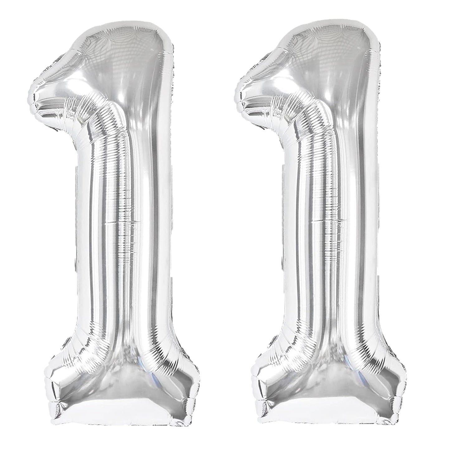 Kelfuoya 40-Inch Silver Number 11 Balloon – Jumbo Mylar Foil Party Decor