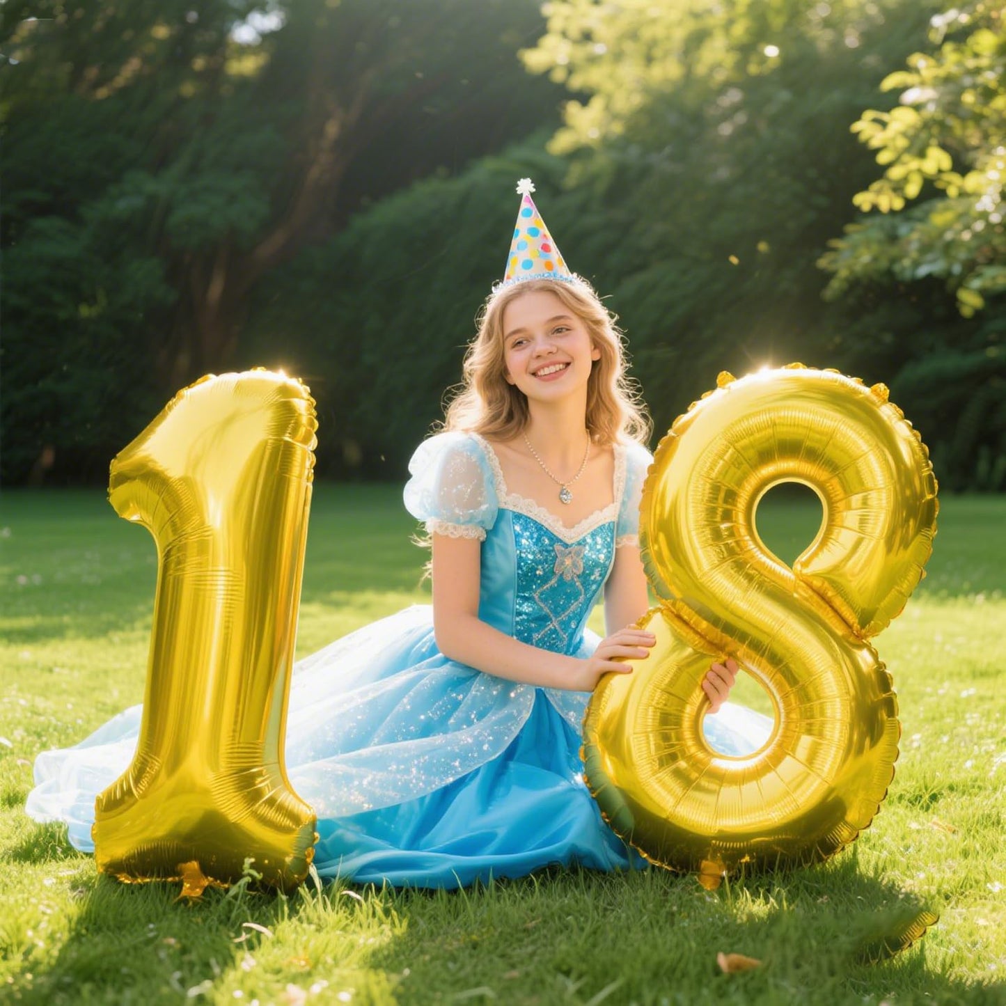 Kelfuoya 40-Inch Giant Gold Foil Number 8 Balloon – 8th, 18th, 28th Birthday & Anniversary Decor
