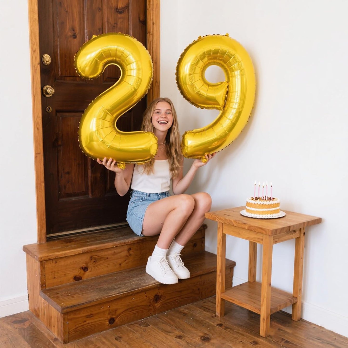 Kelfuoya 40-Inch Gold Number 9 Balloon | Jumbo Mylar Foil Helium Balloon for Birthday Parties & Anniversary Celebrations