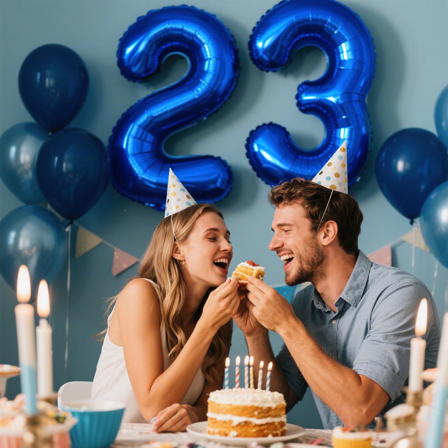 Kelfuoya 40-Inch Navy Blue Number 23 Balloon – Jumbo Mylar Digit Balloon for Birthdays & Celebrations