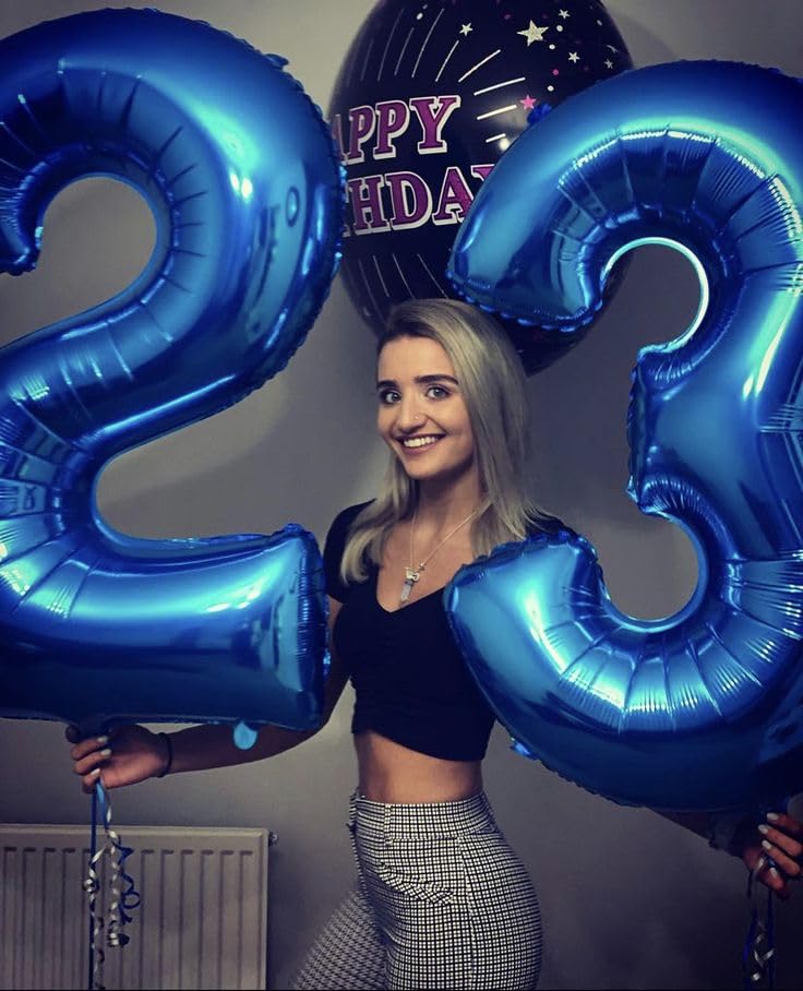 Kelfuoya 40-Inch Navy Blue Number 3 Foil Balloon | Large 3rd Birthday Party Decor