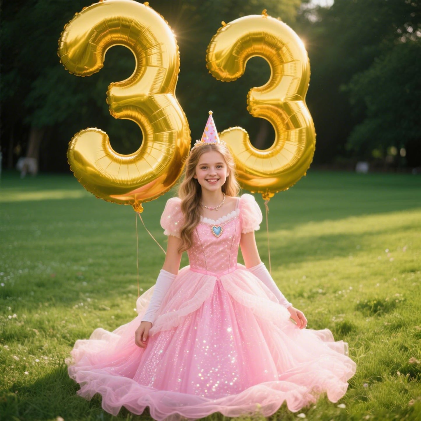 Kelfuoya 40-Inch Gold Number 3 Balloon – Giant Foil Mylar Balloon for Birthdays & Celebrations