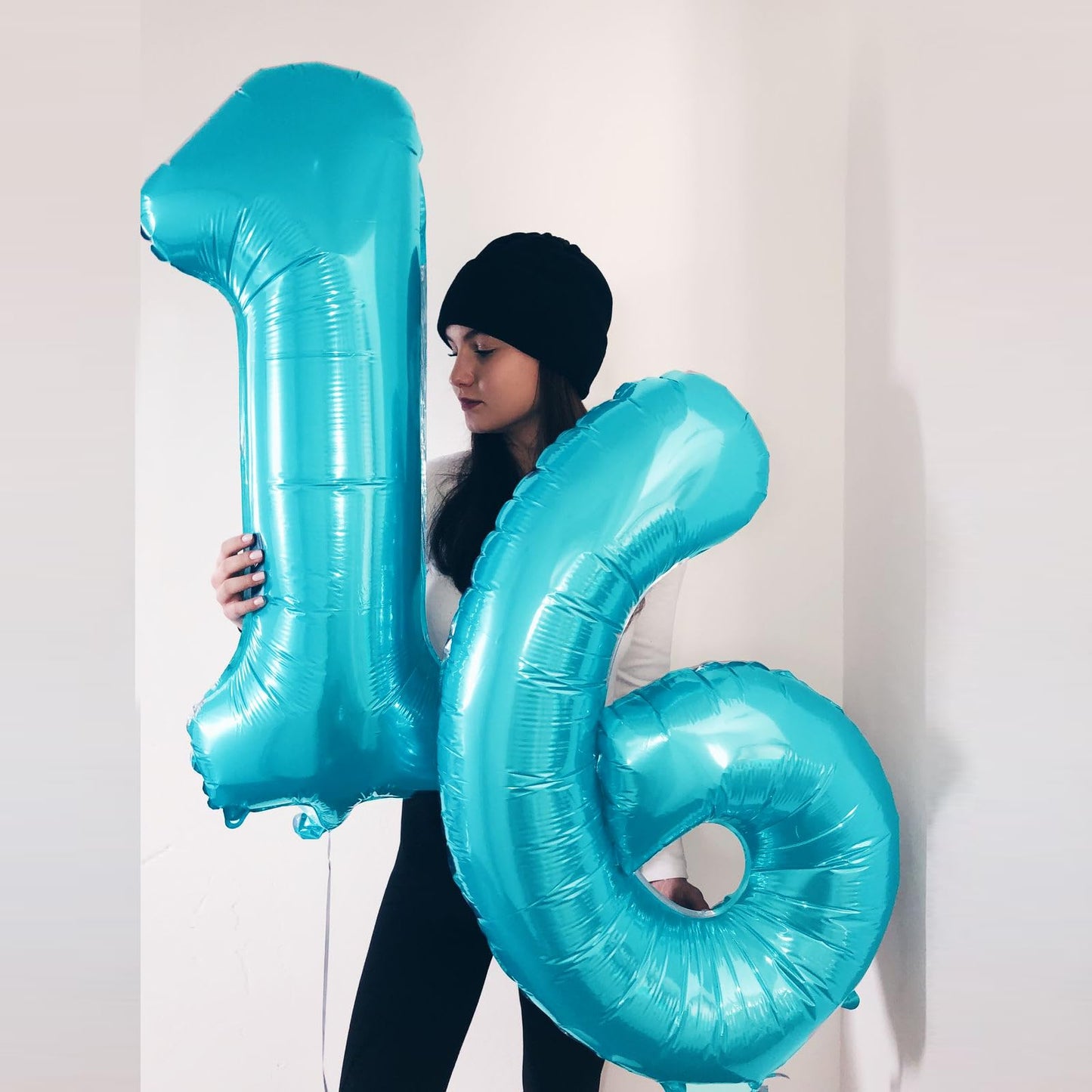 Kelfuoya 40-Inch Light Blue Number 1 Foil Balloon – Jumbo Milestone