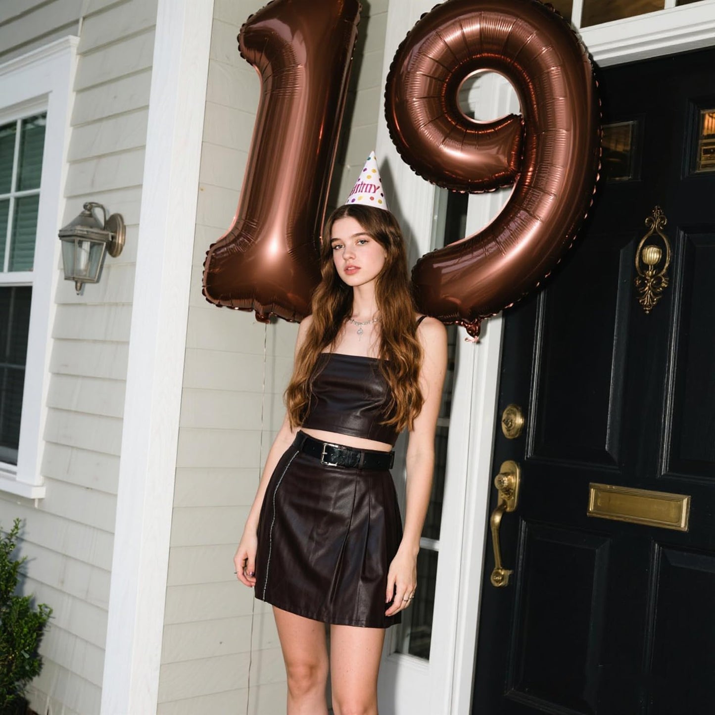 Kelfuoya 40-Inch Dark Brown Number 9 Balloon | Jumbo Mylar Foil for Birthdays & Anniversaries