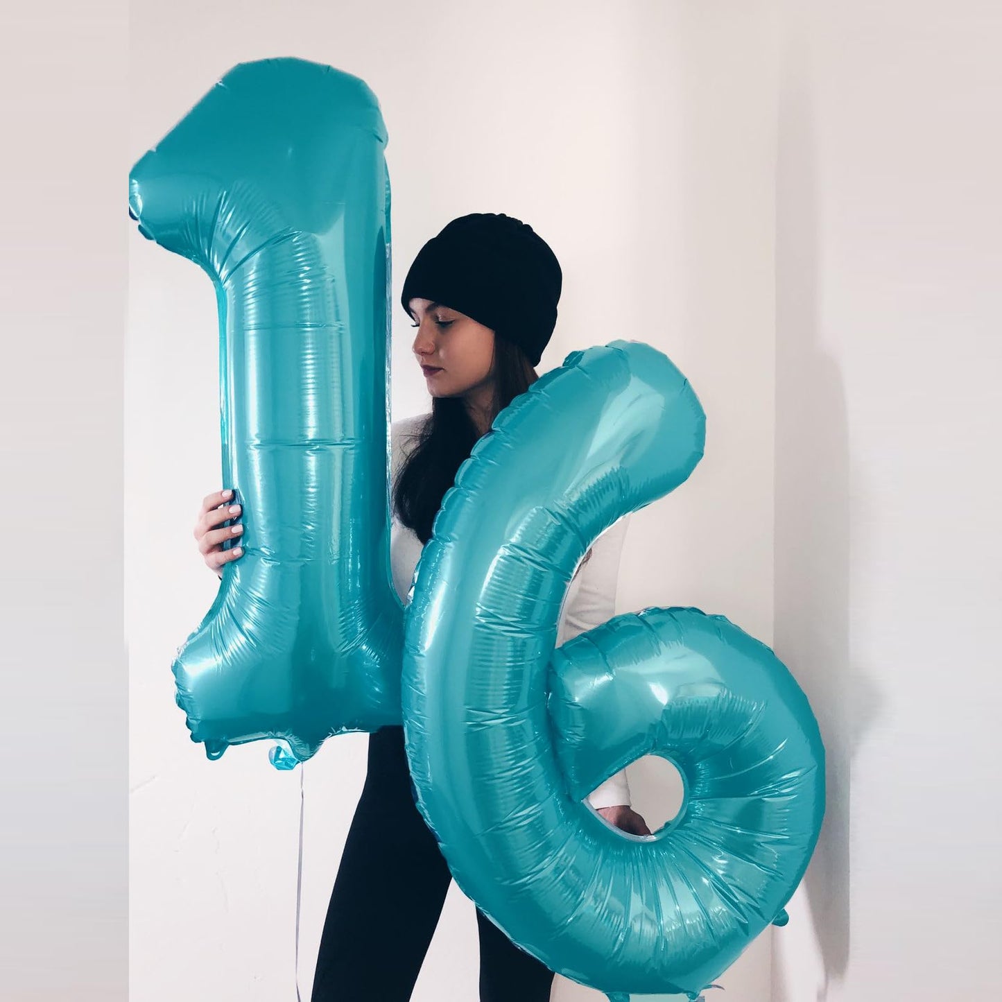 Kelfuoya 40 Inch Light Blue Number 9 Foil Balloon – Jumbo 9 Balloon for Birthdays, Anniversaries & Graduations