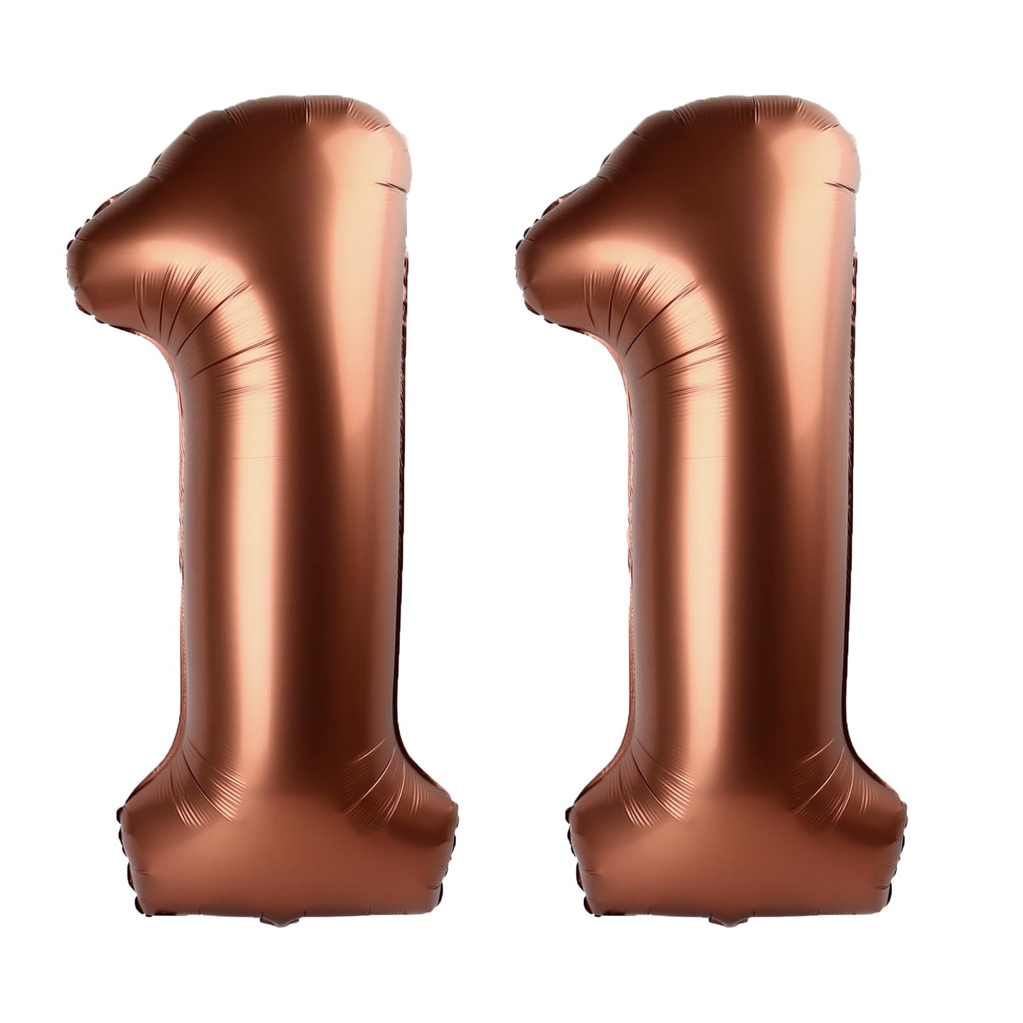 Kelfuoya 40-Inch Dark Brown Number 11 Foil Balloon – Jumbo Mylar Balloon for 11th Birthday & Anniversary