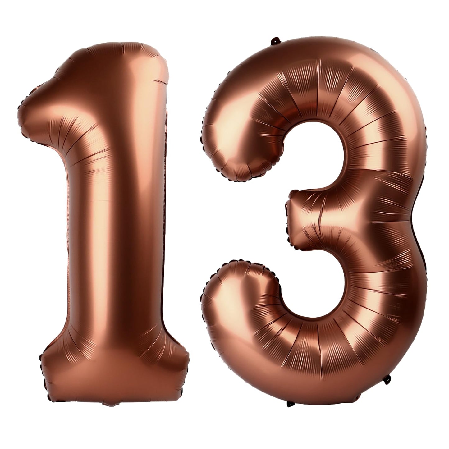Kelfuoya 40 Inch Dark Brown Number 13 Balloon – Jumbo Foil Helium Decor for Birthday and Anniversary