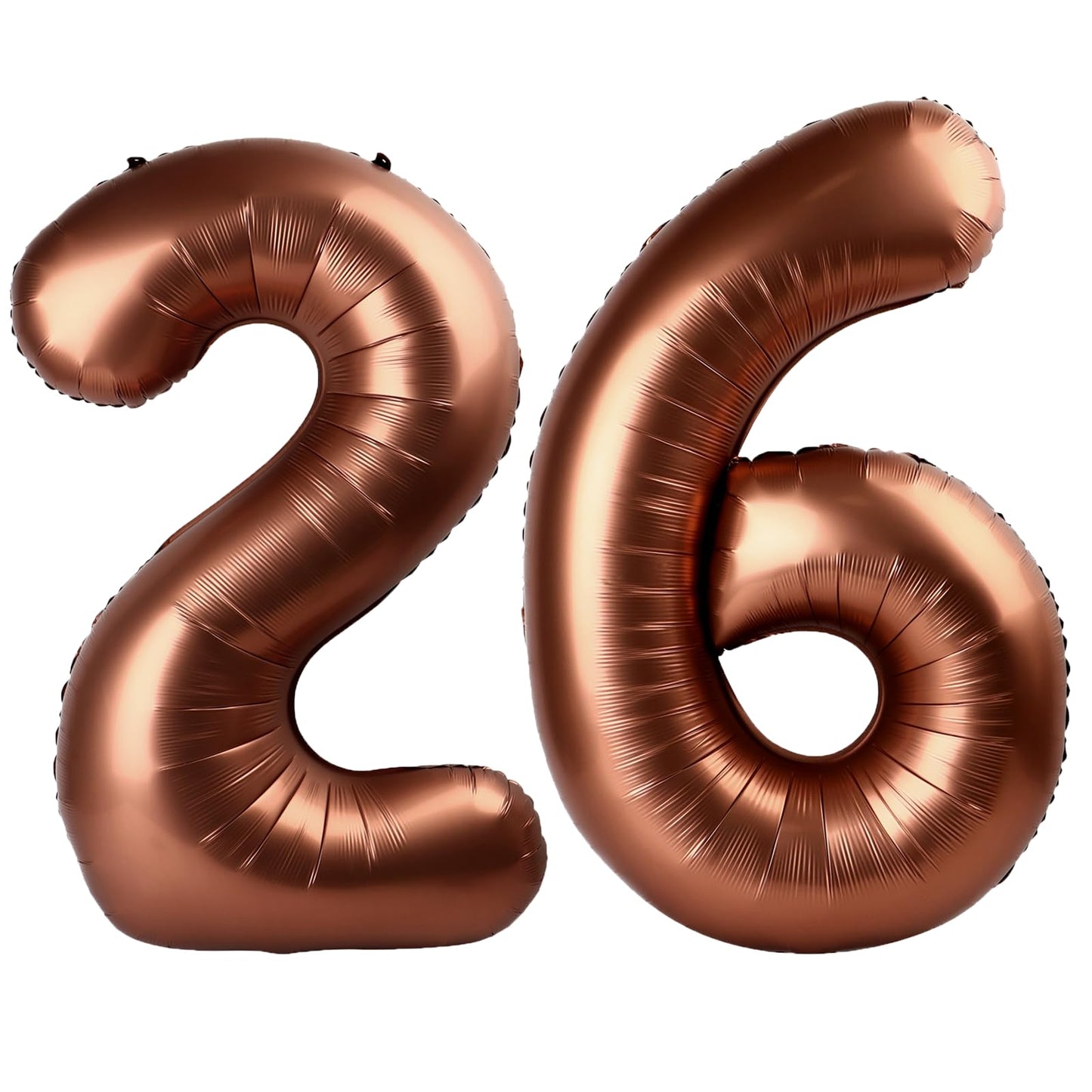 Kelfuoya 40-Inch Dark Brown Number 26 Jumbo Mylar Balloon for 26th Birthday & Anniversary Party Decor