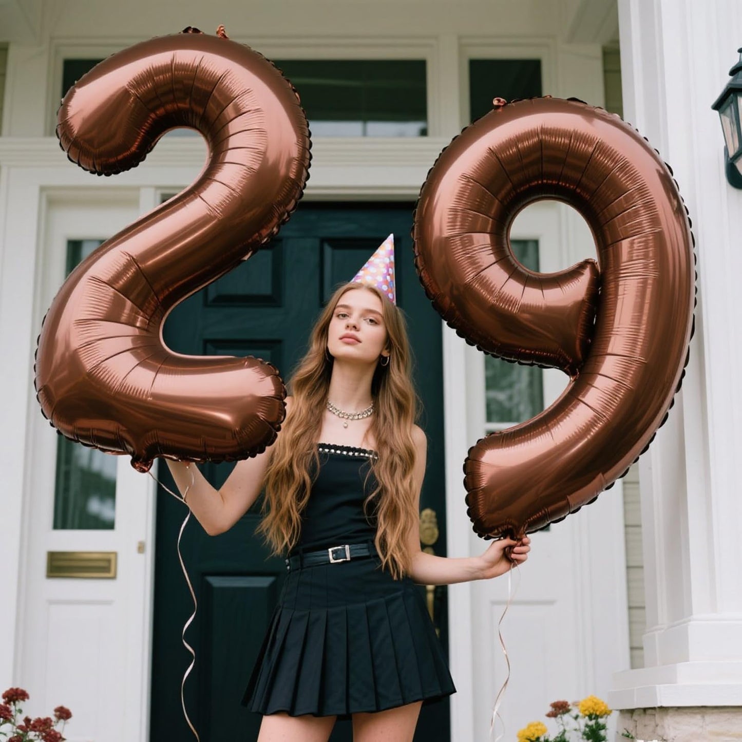 Kelfuoya 40-Inch Dark Brown Number 9 Balloon | Jumbo Mylar Foil for Birthdays & Anniversaries