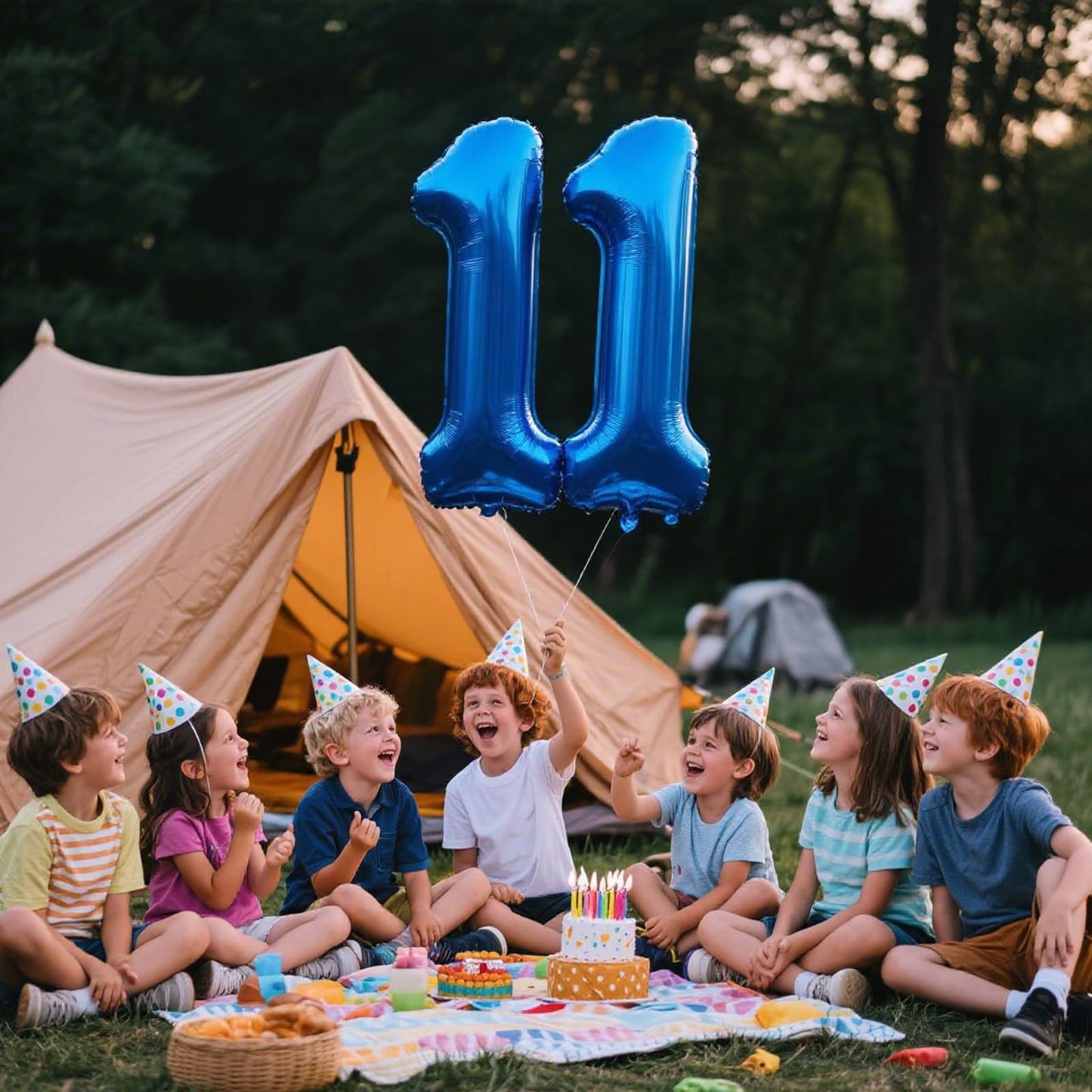 Kelfuoya 40-Inch Navy Blue Number 11 Balloon – Jumbo Mylar Foil Balloon for Birthdays & Anniversaries