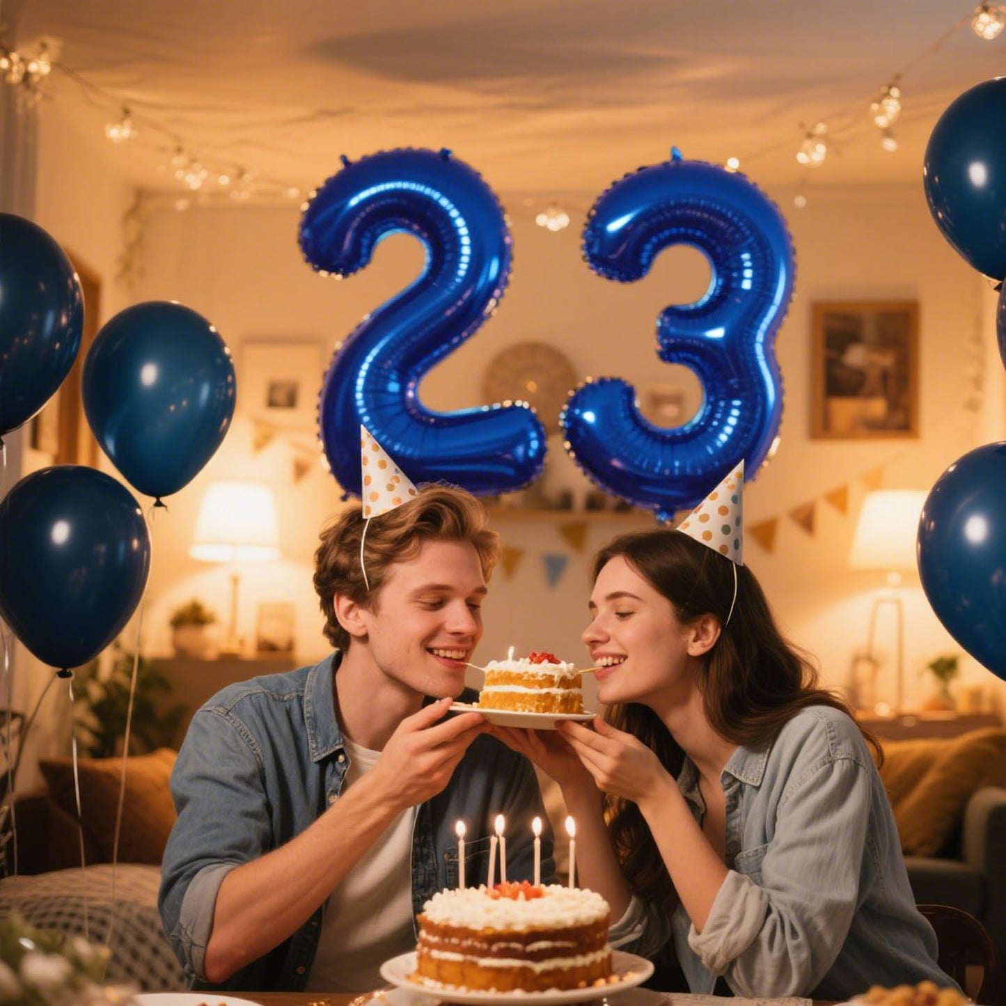 Kelfuoya 40-Inch Navy Blue Number 23 Balloon – Jumbo Mylar Digit Balloon for Birthdays & Celebrations
