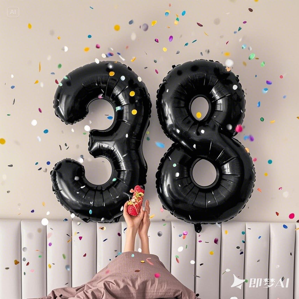 Kelfuoya 40 Inch Black Number 80 Balloon – Jumbo Mylar Foil Helium Balloon for 80th Birthday & Anniversary