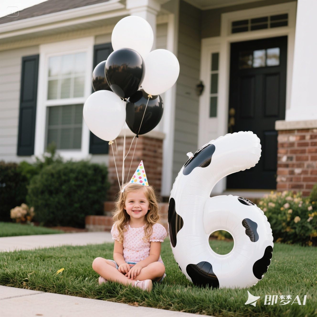 Kelfuoya 40-Inch Cow-Print Number 6 Balloon – Large Foil Mylar Birthday & Anniversary Decor