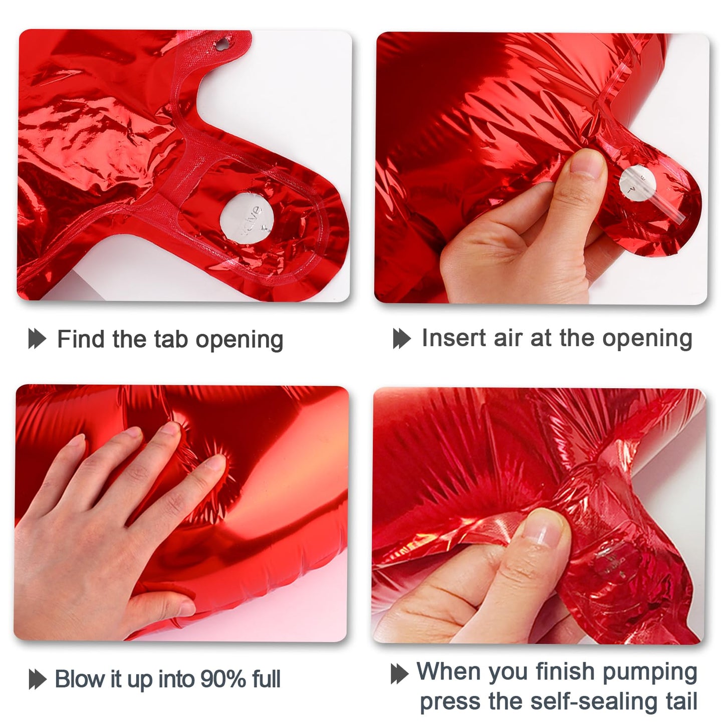 Kelfuoya 40-Inch Red 4-Number Balloon – Jumbo Foil Helium Birthday & Anniversary Decor