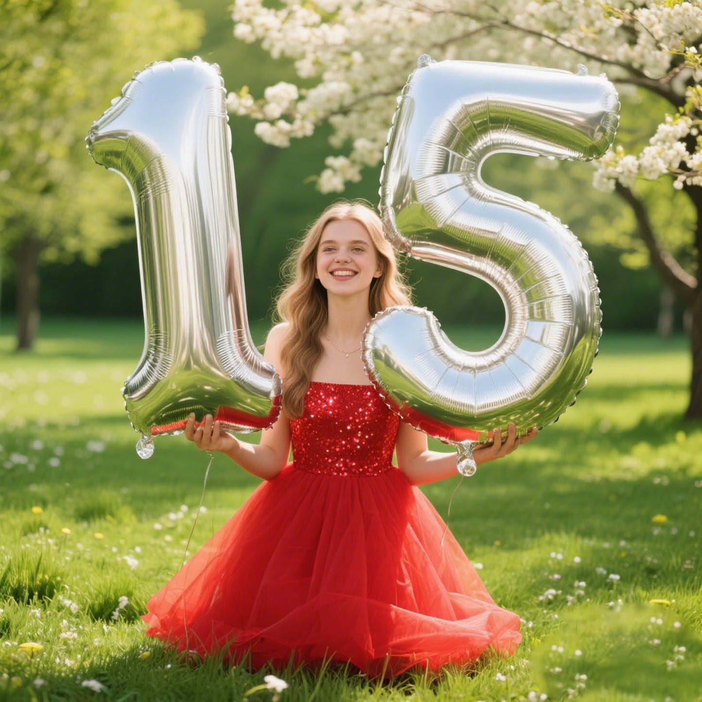 Kelfuoya 40-Inch Silver Number Balloon 1 – Giant Foil Balloon for Birthday, Anniversary & Wedding Decor