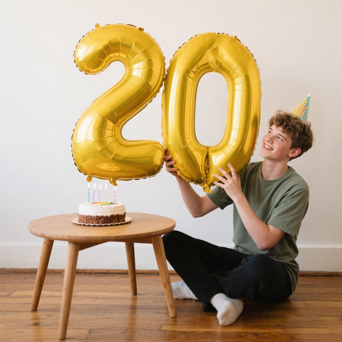 Kelfuoya 40in Gold Number 2 Balloon – Giant 2nd Birthday & Anniversary Decor