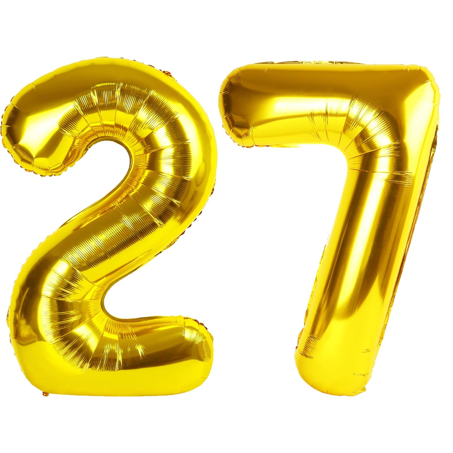 Kelfuoya 40-Inch Gold Number 27 Balloon – Jumbo Mylar Foil Balloon for Birthdays & Anniversaries
