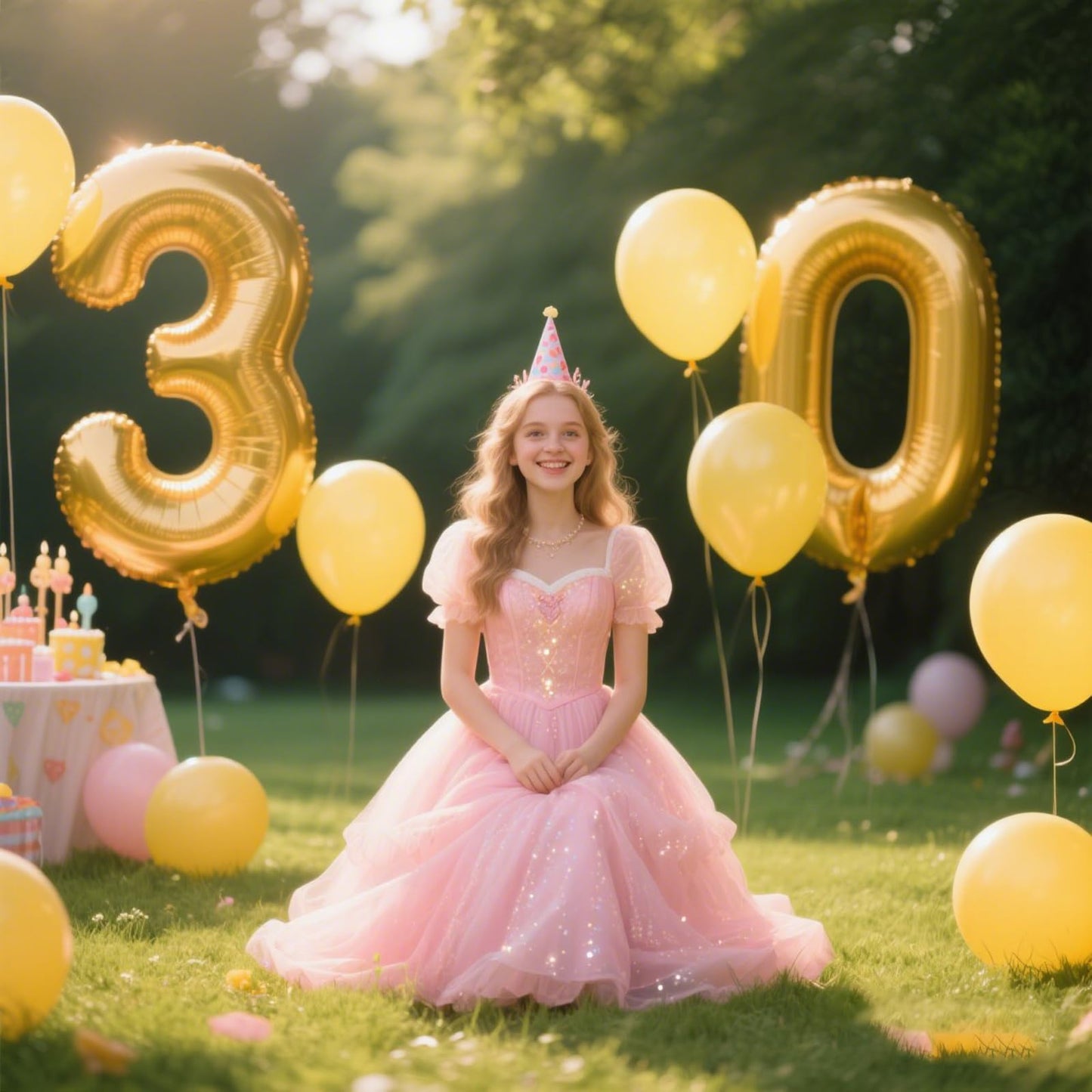 Kelfuoya 40 Inch Gold Number 30 Balloon - Jumbo Mylar Foil Balloon for 30th Birthday, Wedding & Anniversary Parties