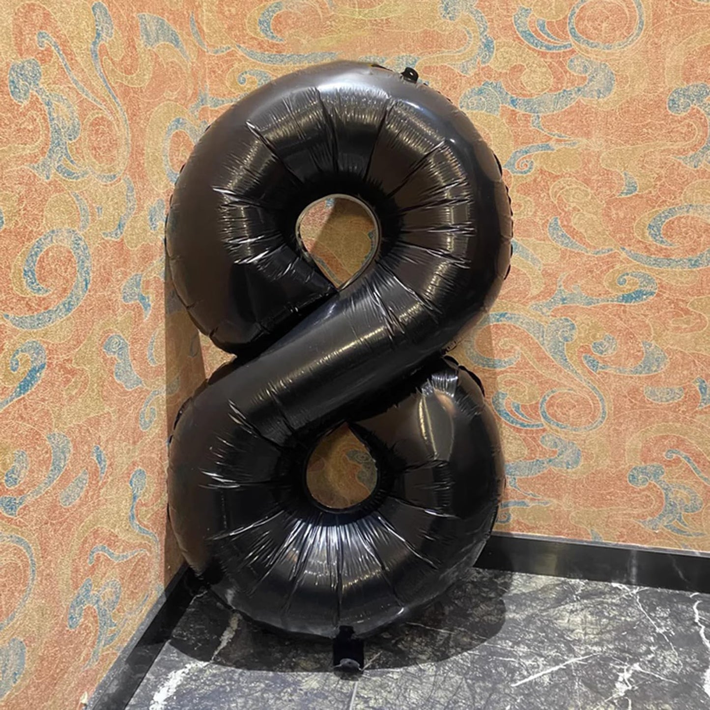 Kelfuoya 40-Inch Black Number 18 Balloon | Jumbo Mylar Foil Helium Balloon for 18th Birthday & Anniversary Parties